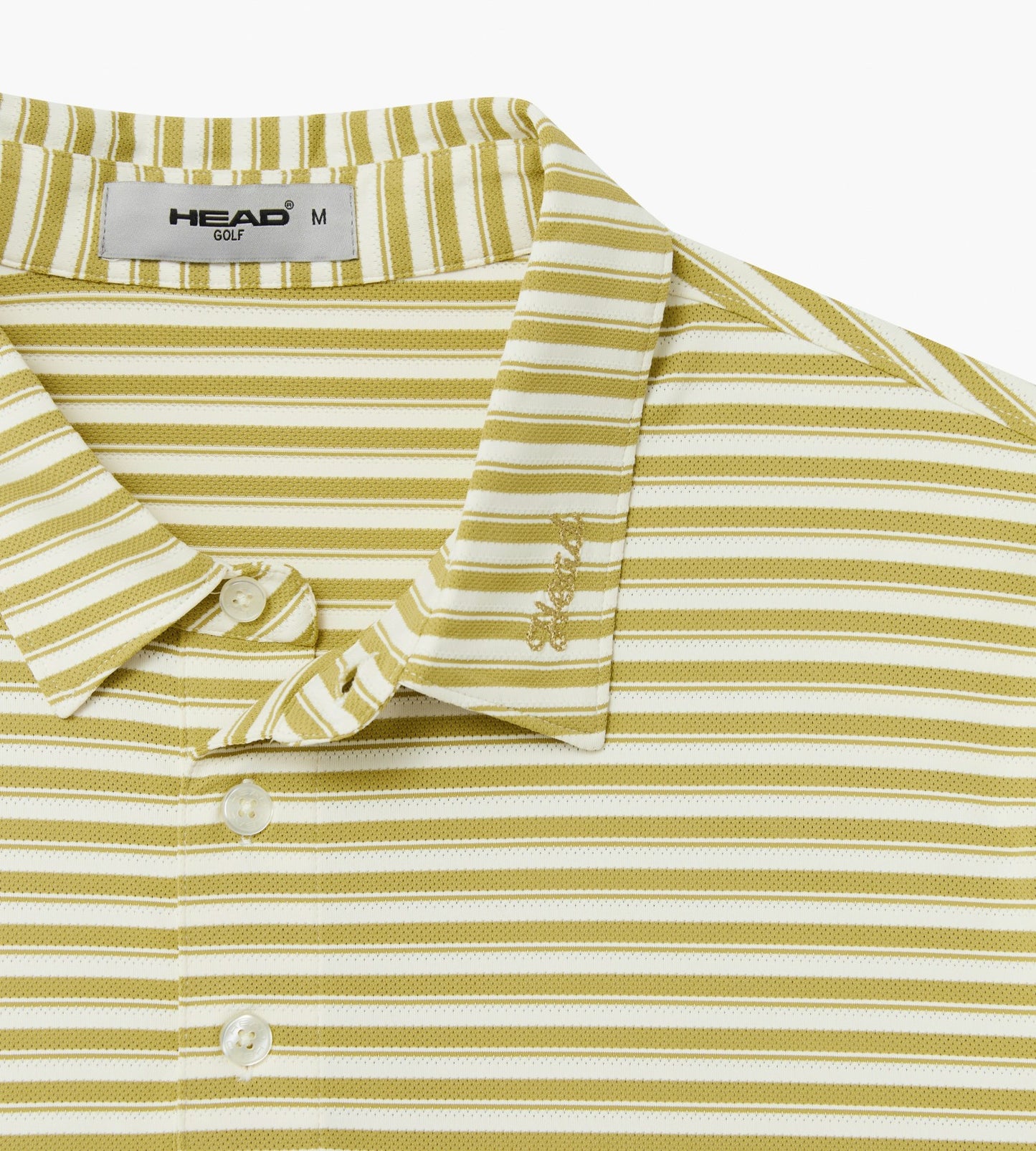 Head Golf Engineer Stripe Polo - KHAKI/CREAM