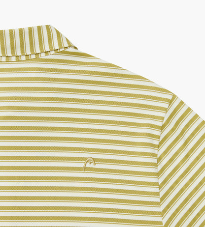 Head Golf Engineer Stripe Polo - KHAKI/CREAM