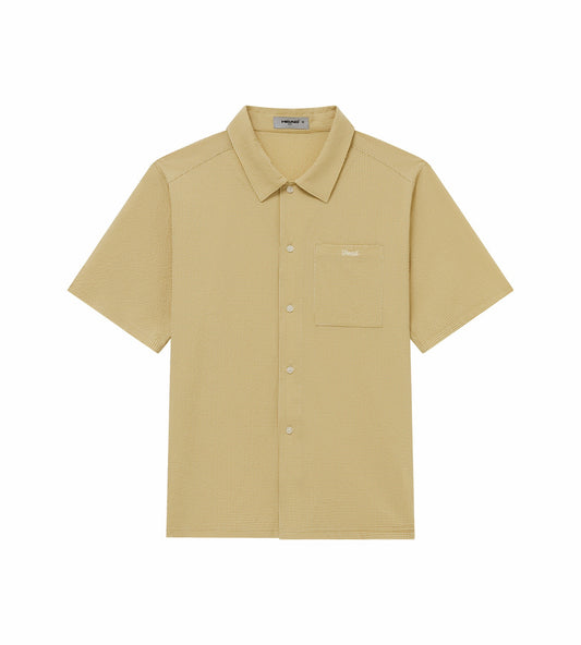 Head Golf Short Sleeve Shirt - CREAM/KHAKI