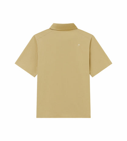 Head Golf Short Sleeve Shirt - CREAM/KHAKI