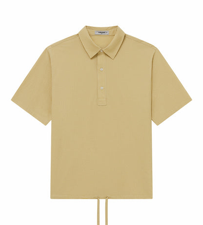 Head Golf Drawstring-Hem Polo - CREAM/KHAKI