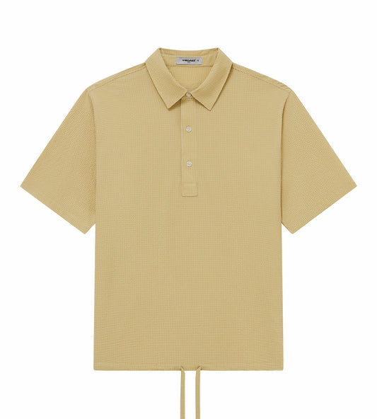 Head Golf Drawstring-Hem Polo - CREAM/KHAKI