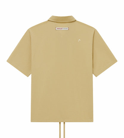 Head Golf Drawstring-Hem Polo - CREAM/KHAKI