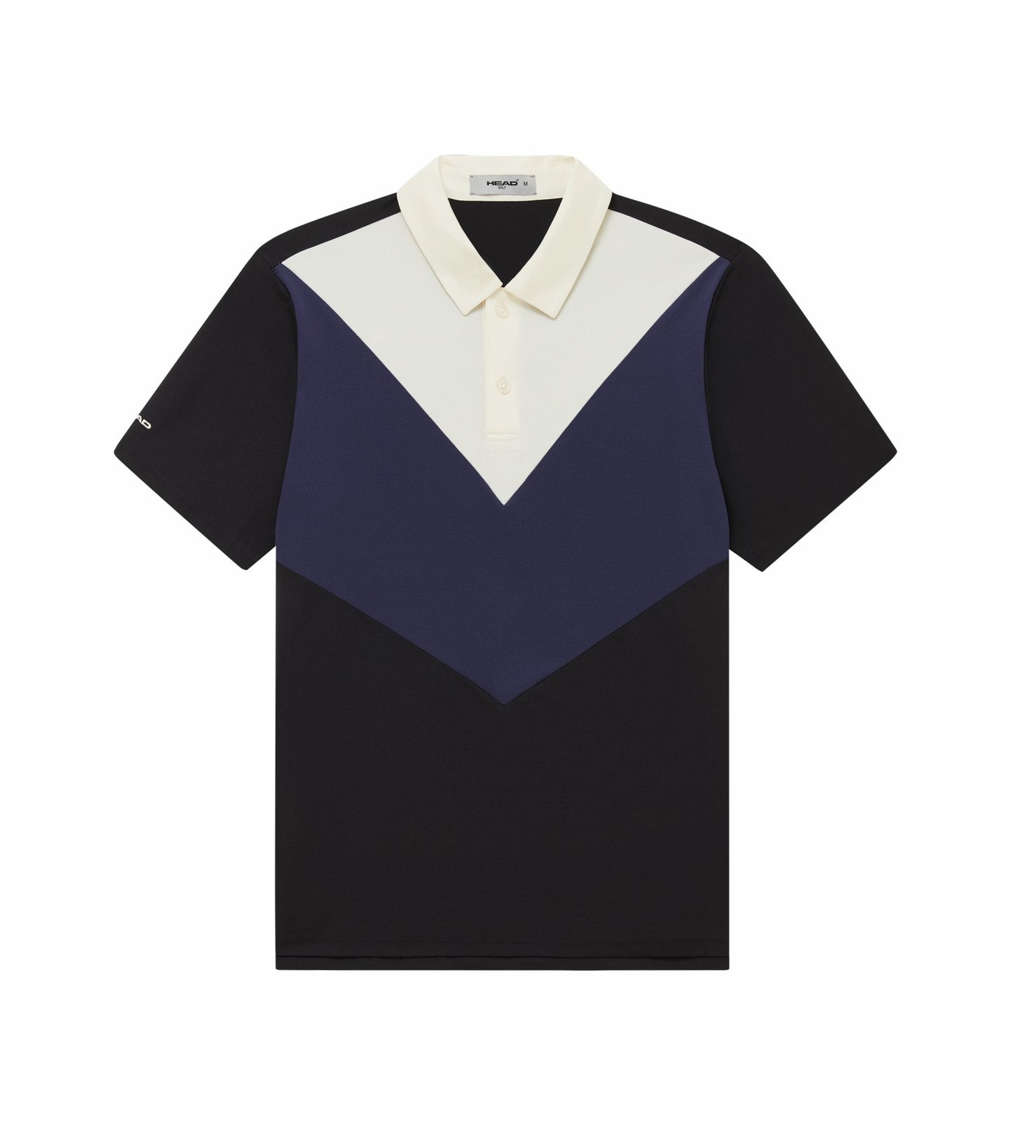 Head Golf Color Block Polo - White/Navy/Black