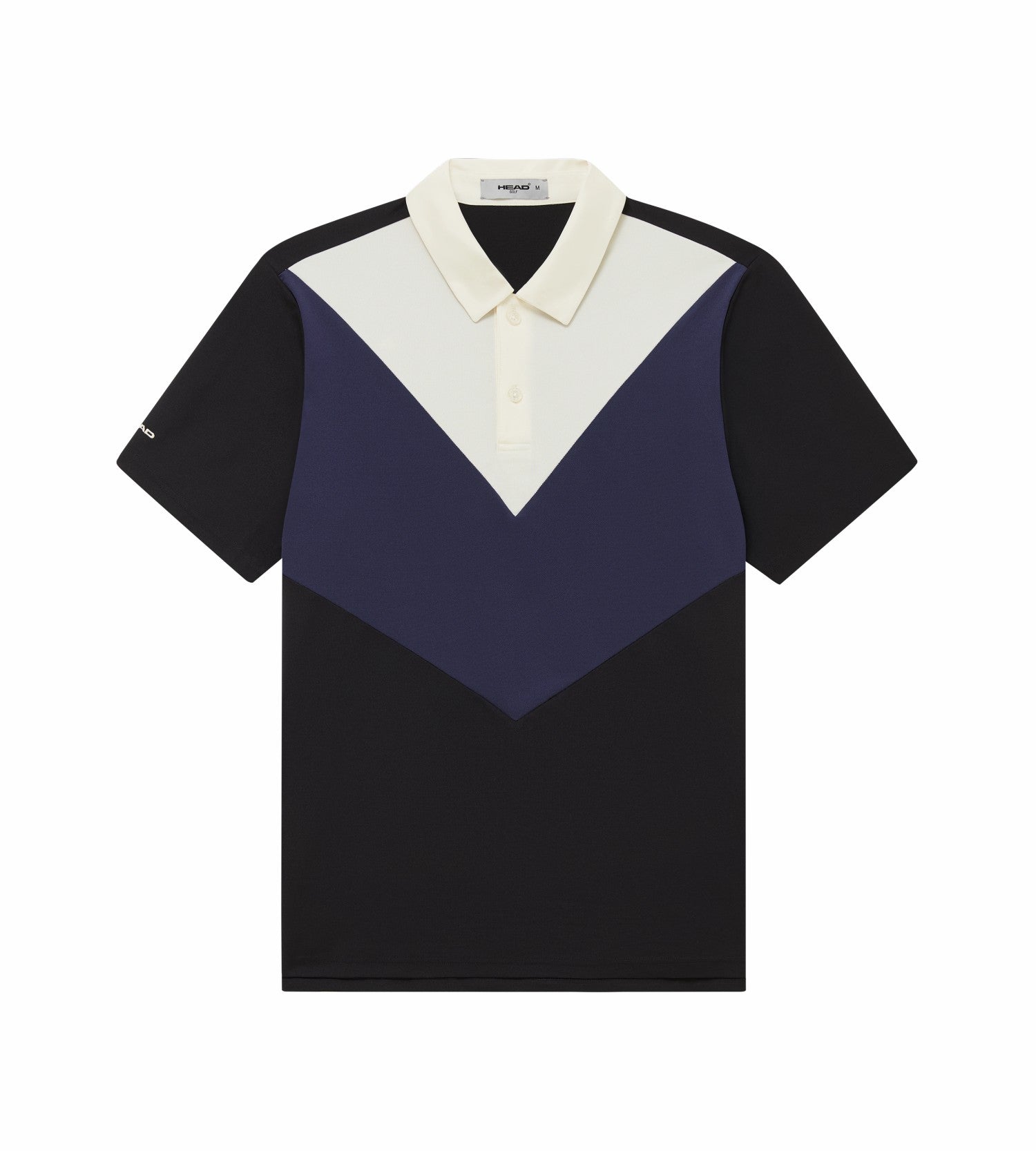 Head Golf Color Block Polo - White/Navy/Black
