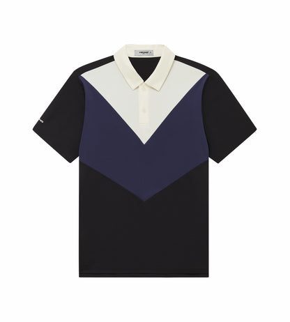 Head Golf Color Block Polo - White/Navy/Black