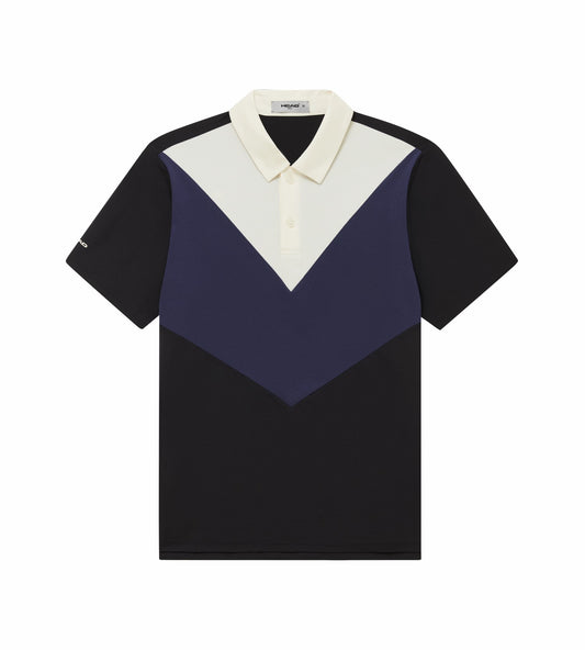 Head Golf Color Block Polo - White/Navy/Black