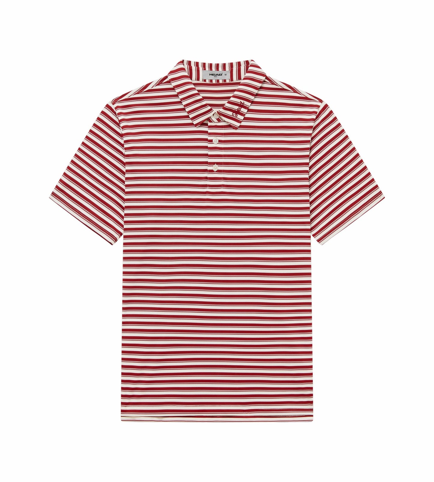 Head Golf Engineer Stripe Polo - SAVVY RED/CREAM