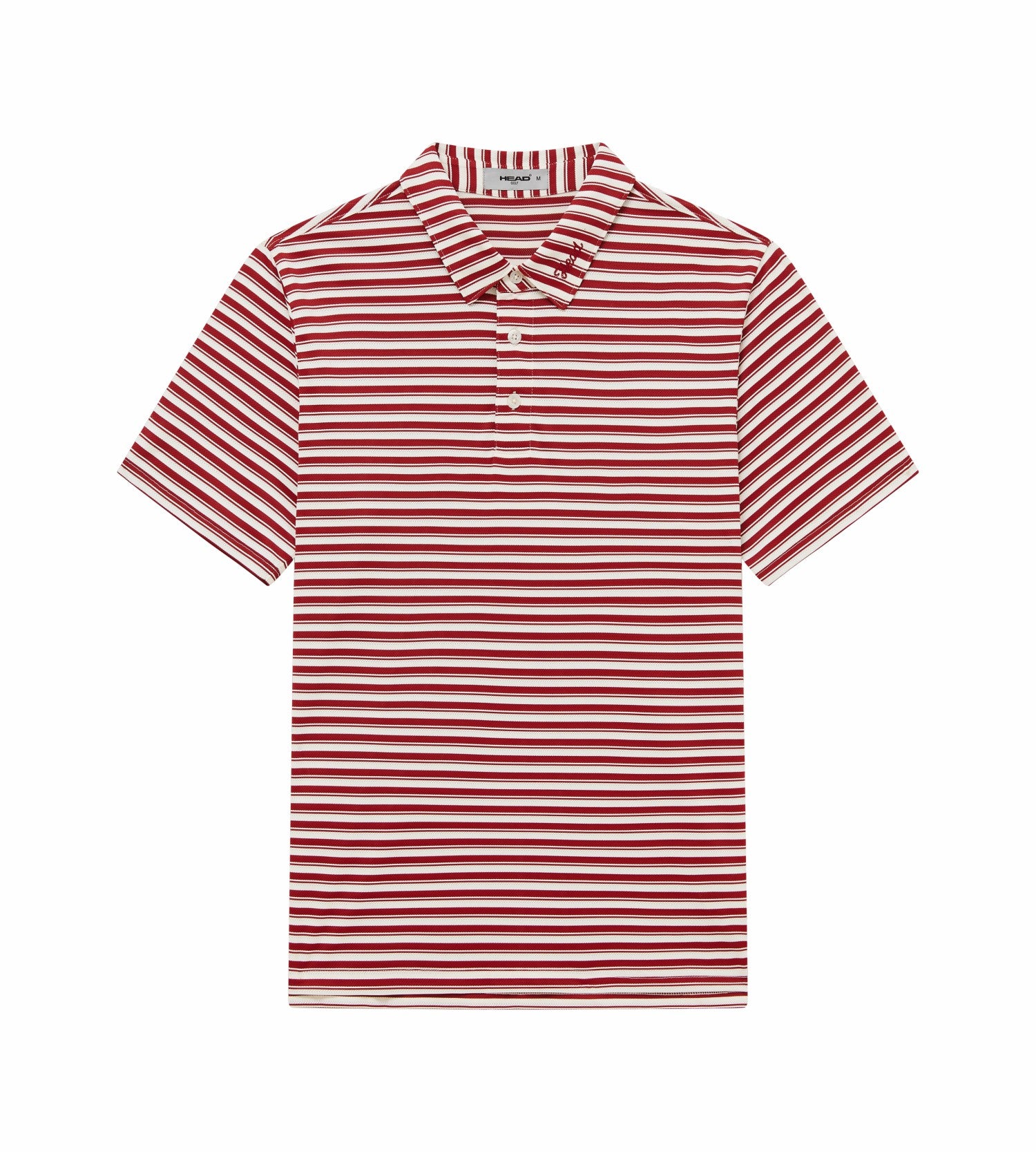 Head Golf Engineer Stripe Polo - SAVVY RED/CREAM