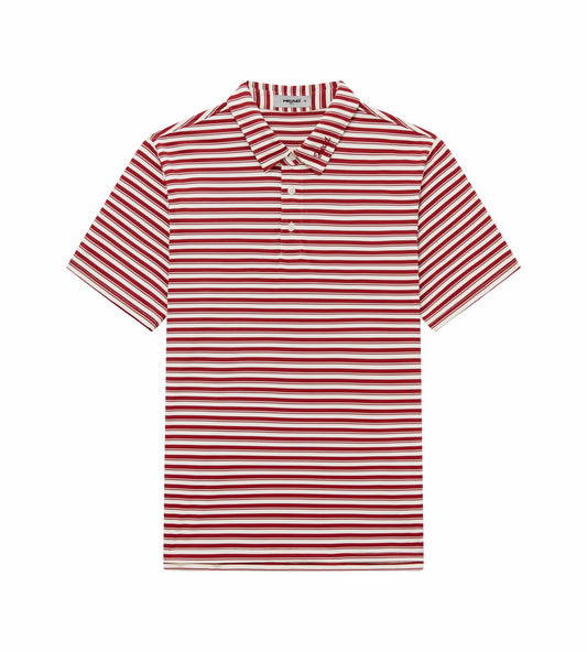 Head Golf Engineer Stripe Polo - SAVVY RED/CREAM