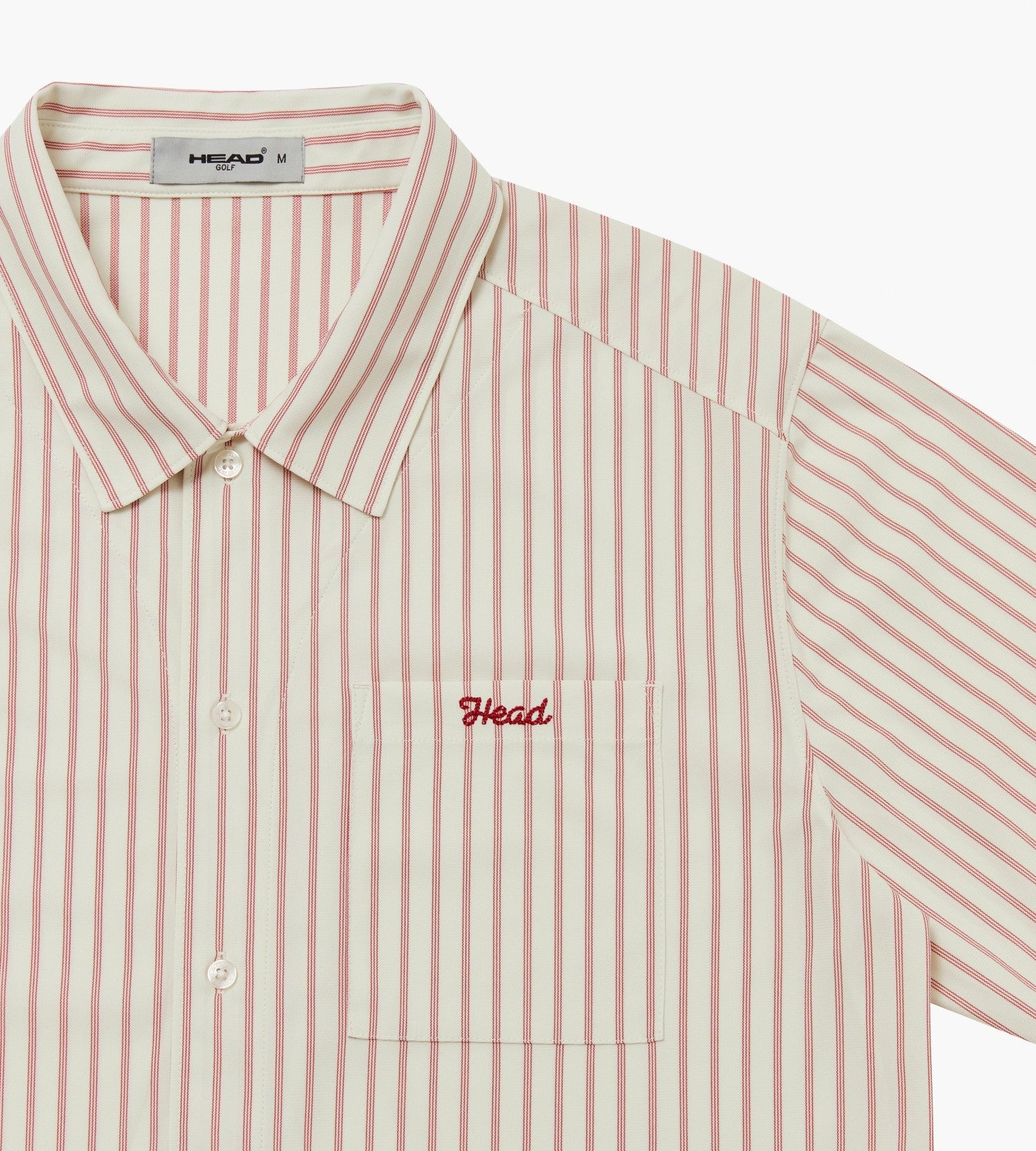 Head Golf Long Sleeve Shirt - CREAM/RED
