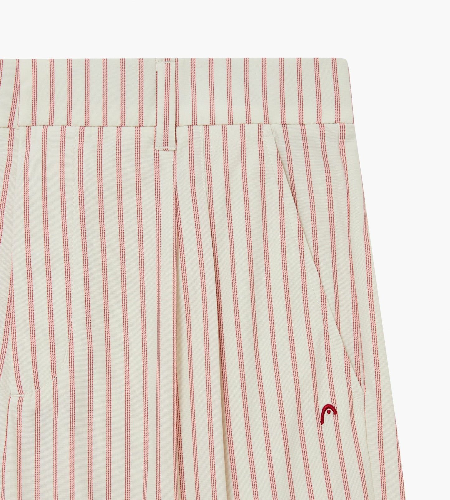 Head Golf Double Pleated Pants - CREAM/RED