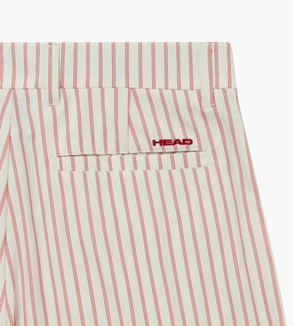 Head Golf Double Pleated Pants - CREAM/RED