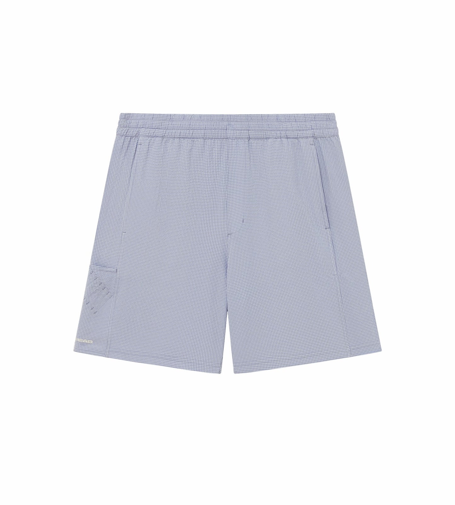 Head Golf Performance Waffle Plaid Shorts - CREAM/DUSTY BLUE