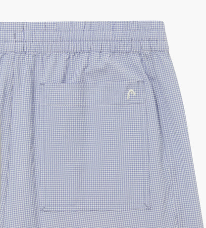 Head Golf Performance Waffle Plaid Shorts - CREAM/DUSTY BLUE