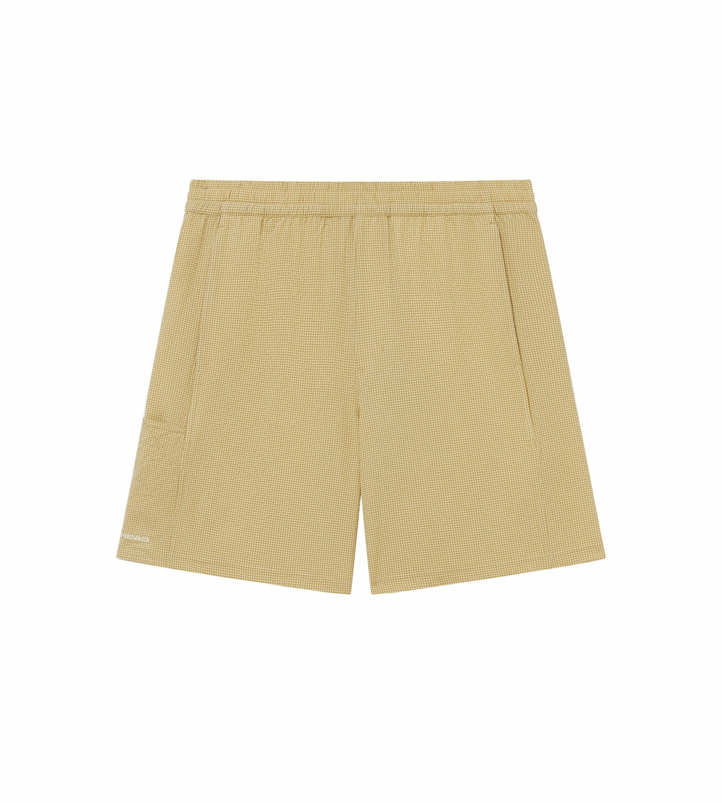 Head Golf Performance Waffle Plaid Shorts - CREAM/KHAKI