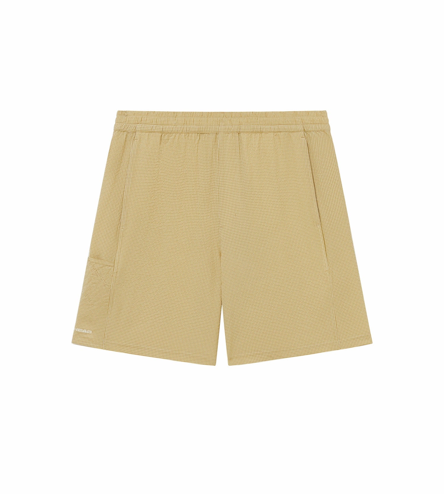 Head Golf Performance Waffle Plaid Shorts - CREAM/KHAKI