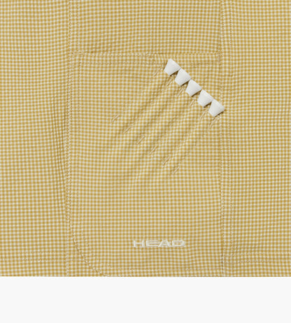 Head Golf Performance Waffle Plaid Shorts - CREAM/KHAKI