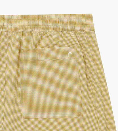 Head Golf Performance Waffle Plaid Shorts - CREAM/KHAKI