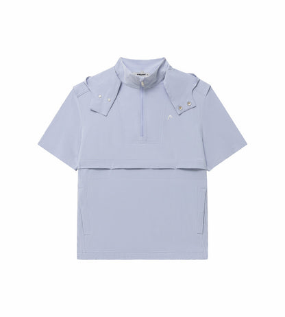 Head Golf Short Sleeve Anorak - CREAM/DUSTY BLUE