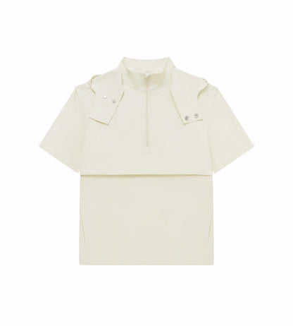 Head Golf Mens Short Sleeve Anorak - Cream