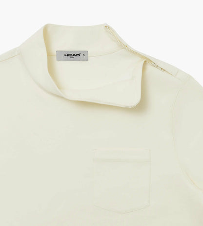 Head Golf Mens Zip Collar Sweatshirt - Cream