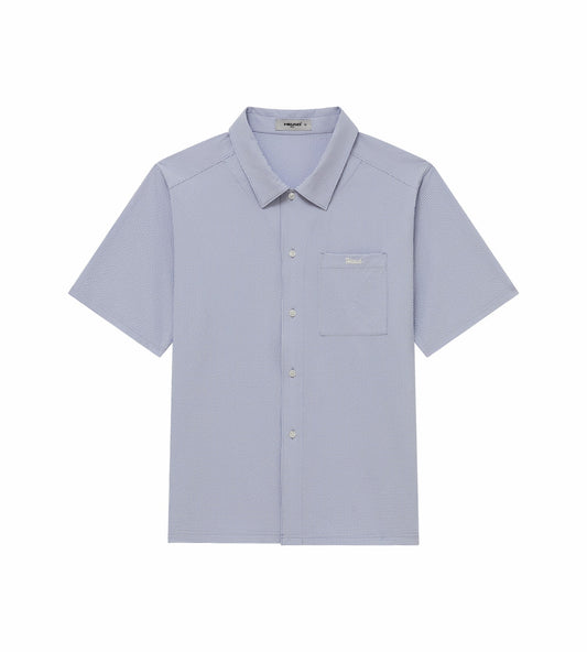 Head Golf Short Sleeve Shirt - CREAM/DUSTY BLUE