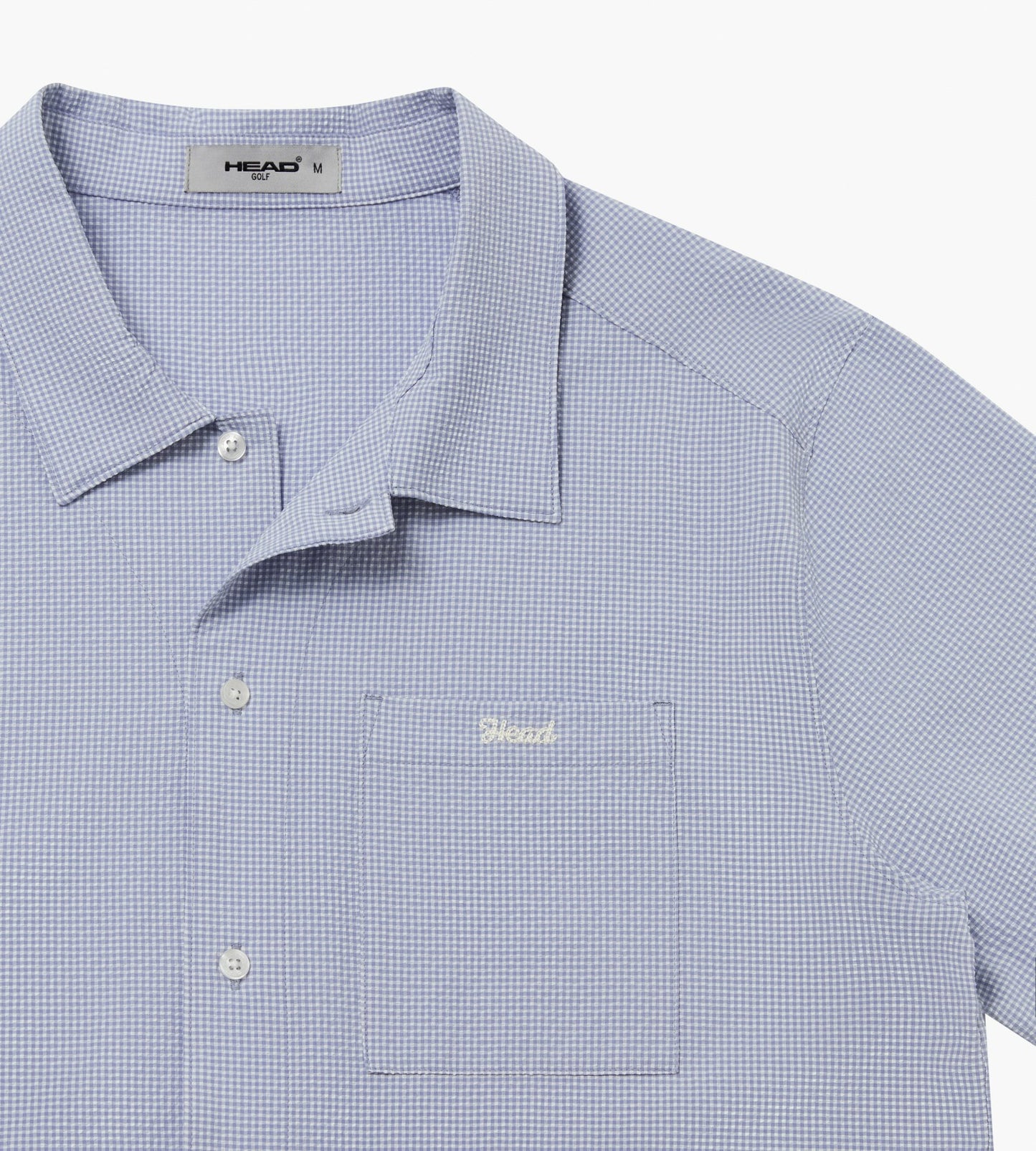 Head Golf Short Sleeve Shirt - CREAM/DUSTY BLUE