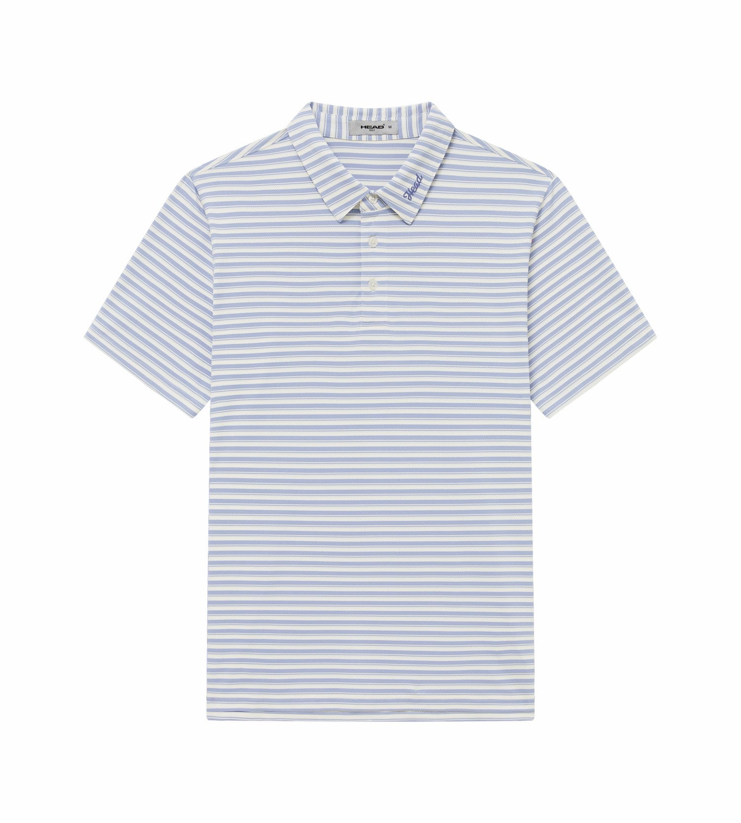 Head Golf Engineer Stripe Polo - DUSTY BLUE/WHITE