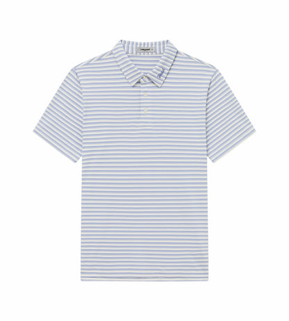 Head Golf Engineer Stripe Polo - DUSTY BLUE/WHITE