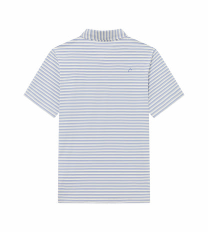 Head Golf Engineer Stripe Polo - DUSTY BLUE/WHITE