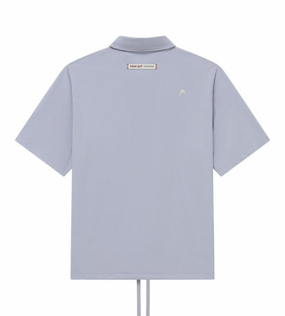 Head Golf Drawstring-Hem Polo - CREAM/DUSTY BLUE