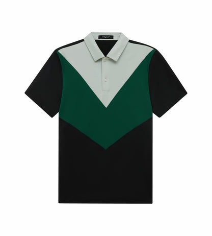 Head Golf Mens Color Block Polo - Black
