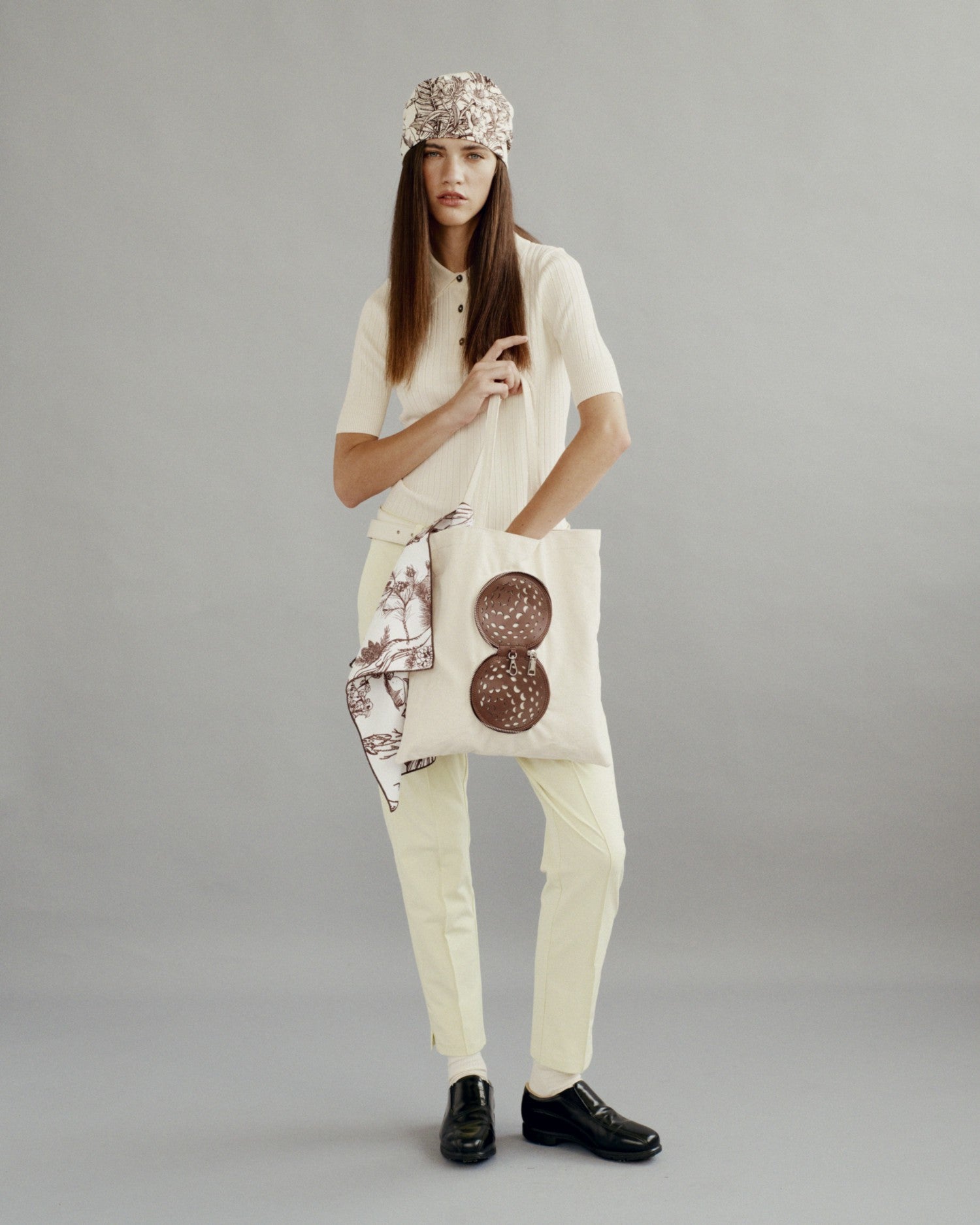 Head Golf Ball Pouch Tote Bag - Cream