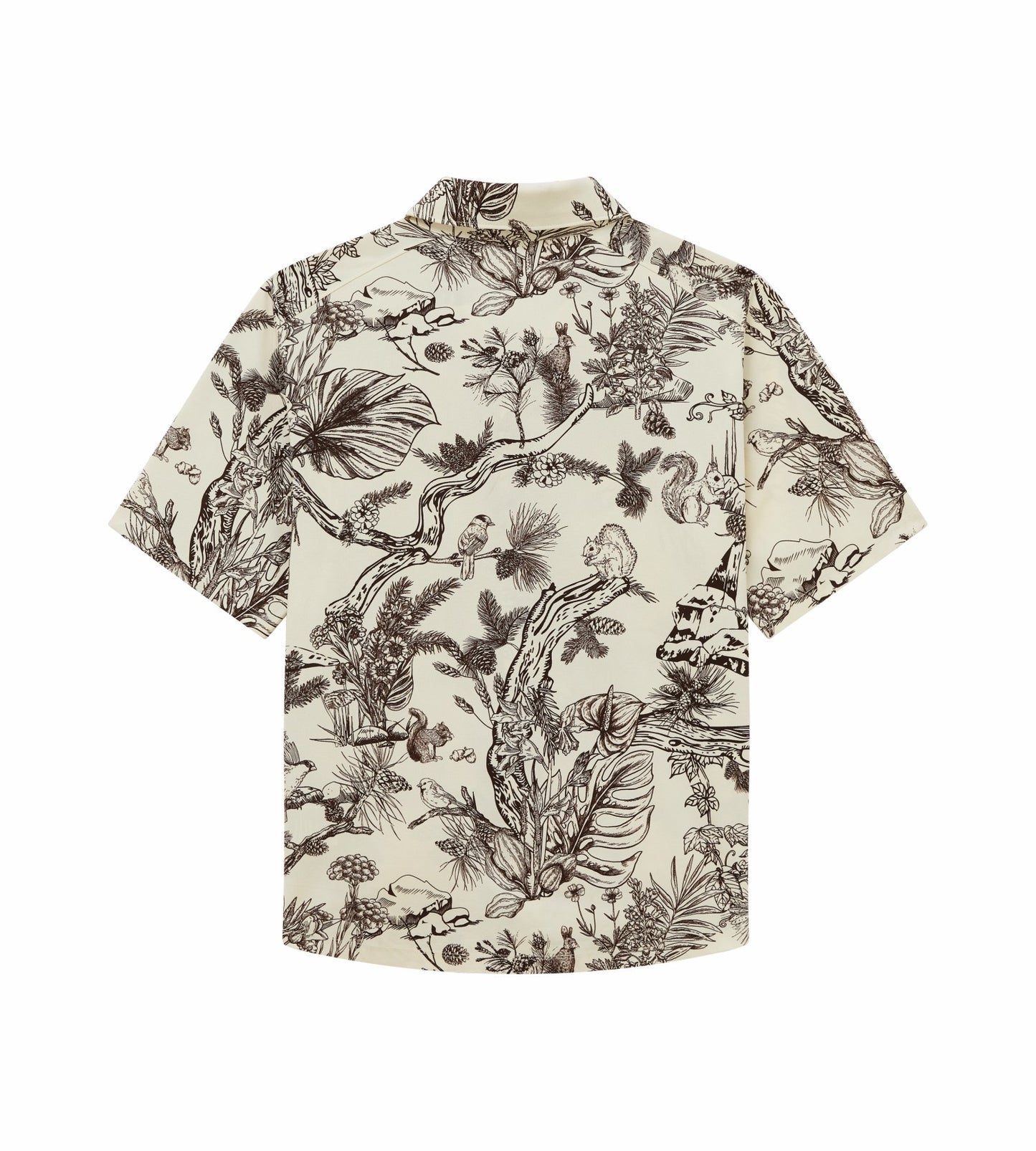 Head Golf Mens Short Sleeve Shirt - Brown-Botanical