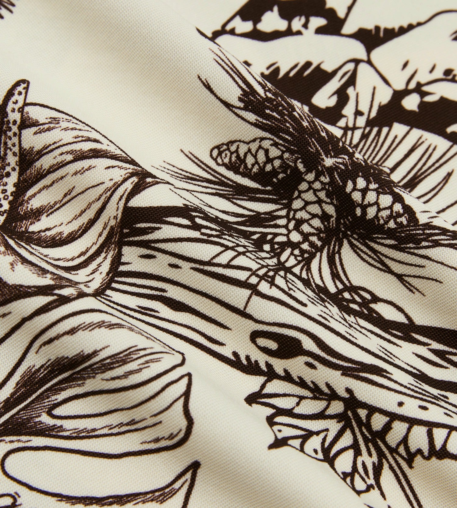 Head Golf Mens Short Sleeve Shirt - Brown-Botanical
