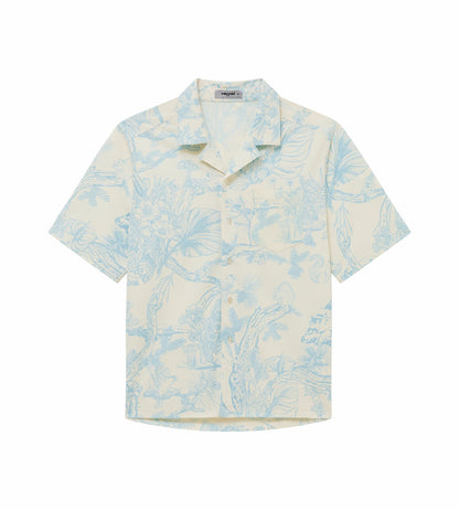 Head Golf Mens Short Sleeve Shirt - Blue-Botanical