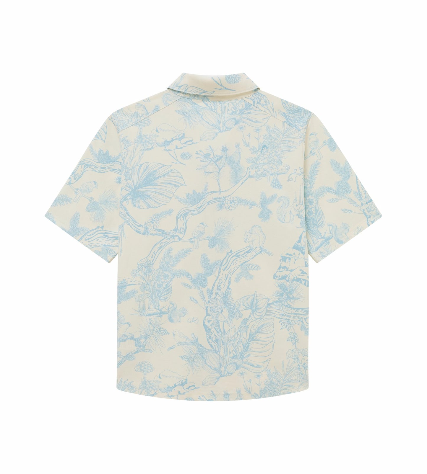 Head Golf Mens Short Sleeve Shirt - Blue-Botanical