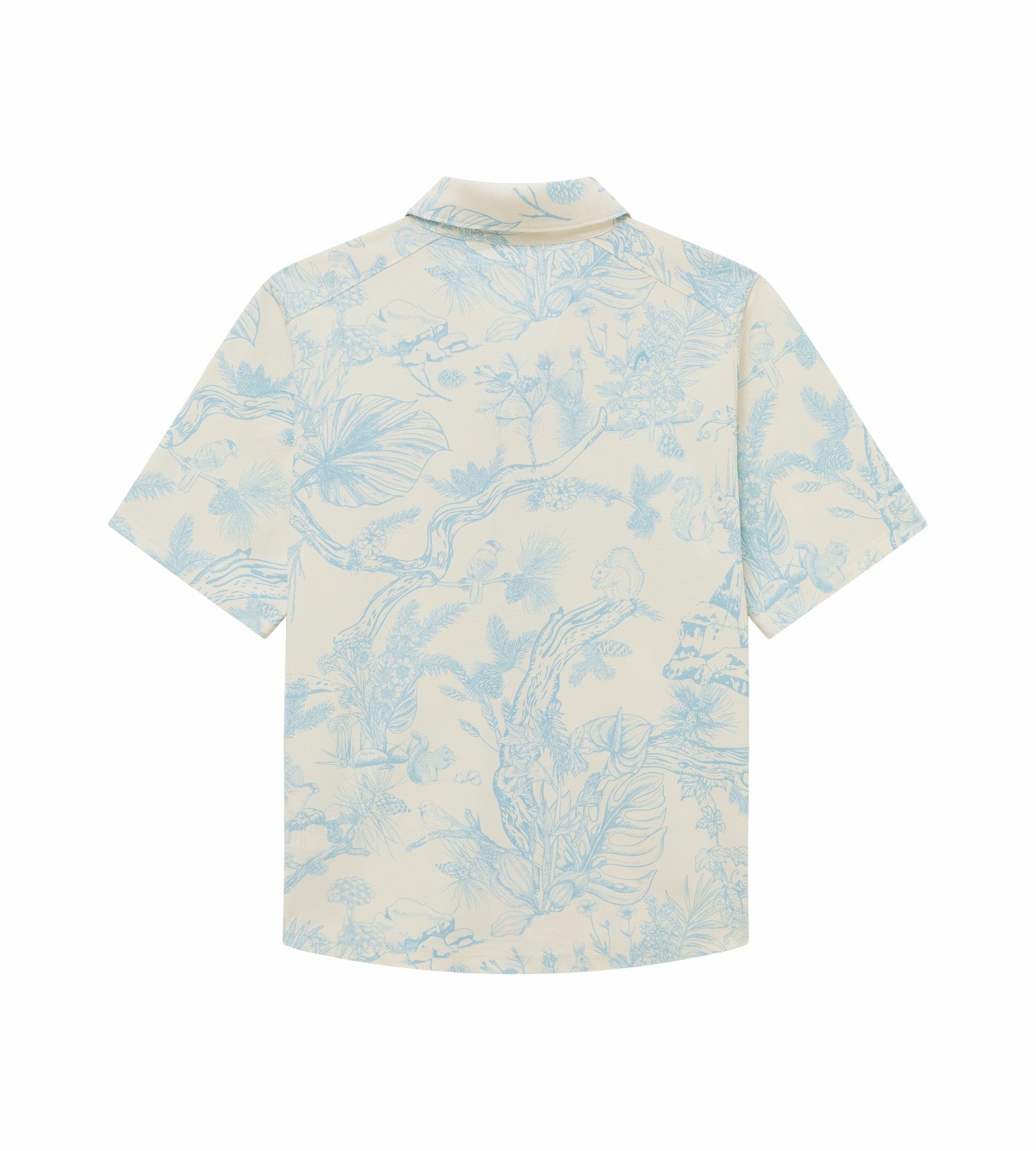 Head Golf Mens Short Sleeve Shirt - Blue-Botanical