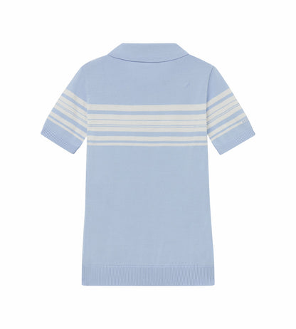 Head Golf Stripe Knit Polo - DUSTY BLUE