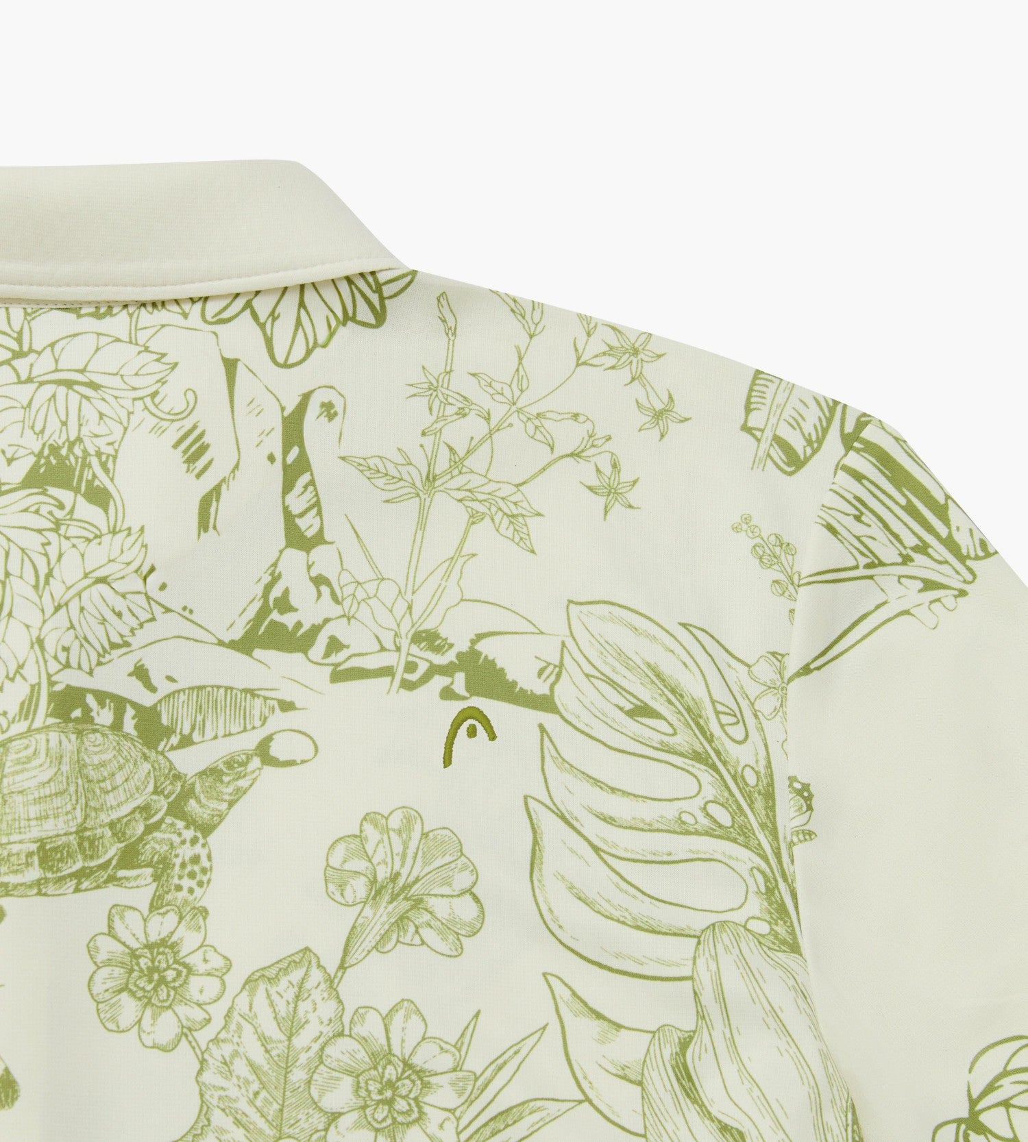 Head Golf Printed Polo - Cream/Green/Forest