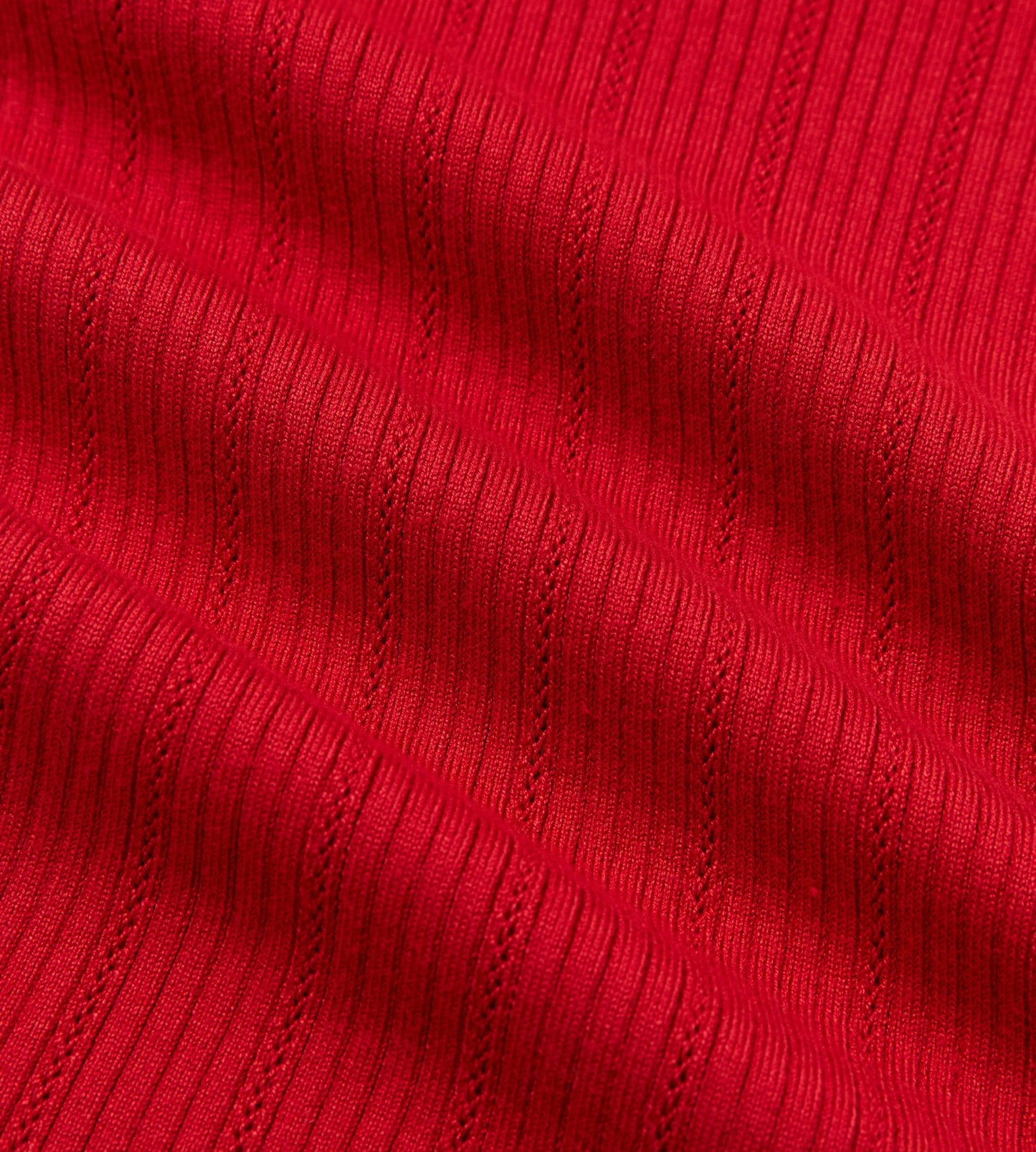 Head Golf Long Sleeve Pointelle Knit Polo - SAVVY RED
