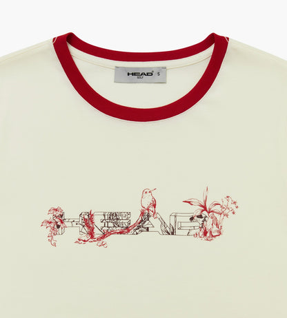 Head Golf Forest Printed Graphic Tee - SAVVY RED