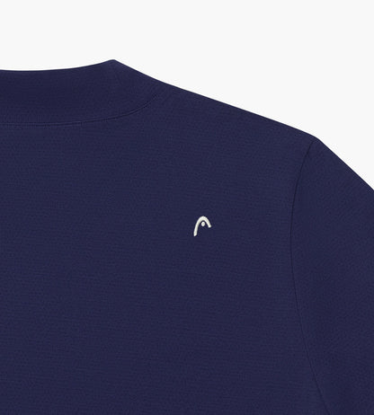 Head Golf Performance Mock Neck Tee - Deep Navy