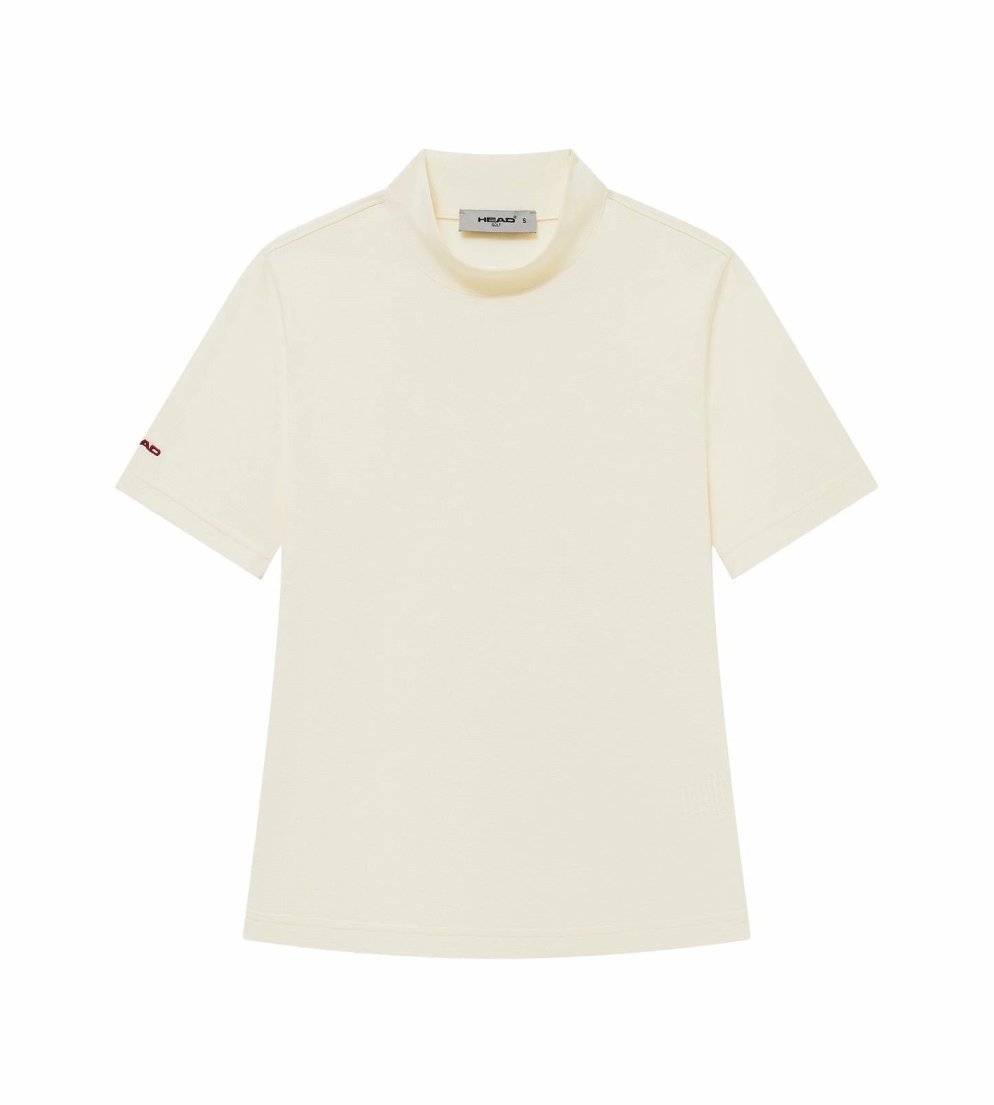 Head Golf Performance Mock Neck Tee - Cream