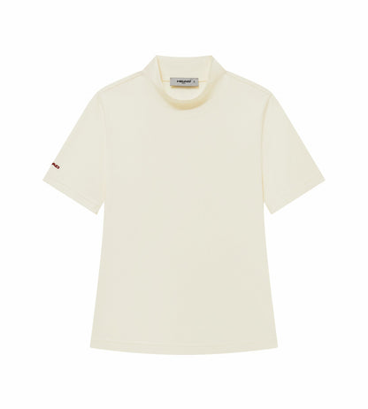 Head Golf Performance Mock Neck Tee - Cream