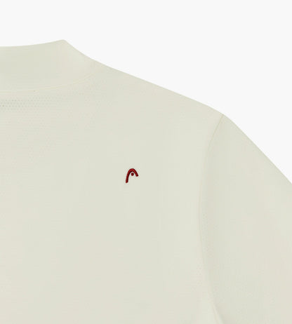 Head Golf Performance Mock Neck Tee - Cream