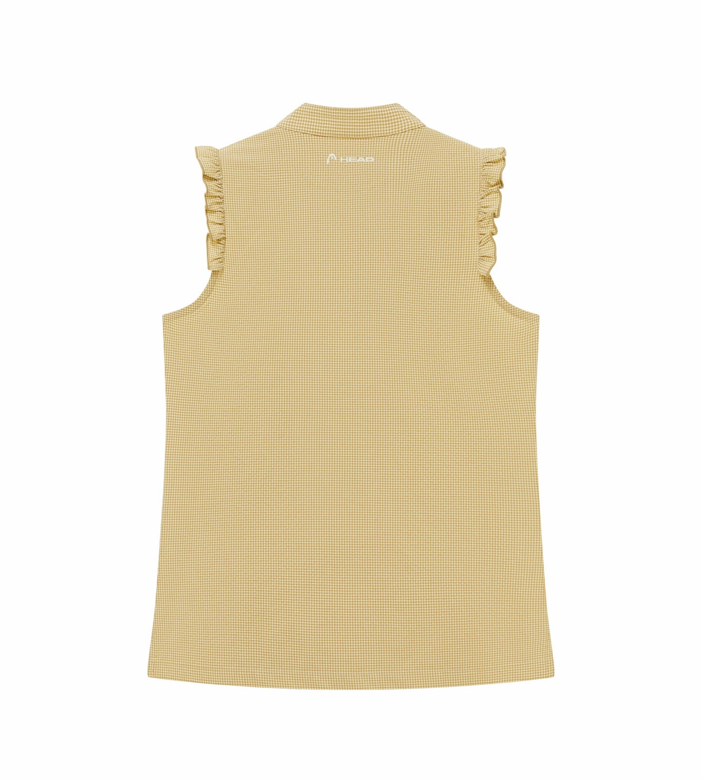 Head Golf Ruffle Sleeveless Top - CREAM/KHAKI