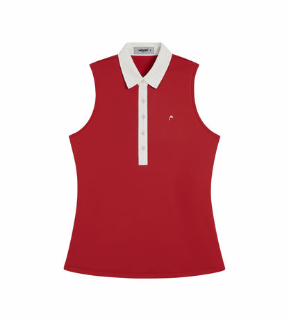 Head Golf Womens Performance Sleeveless Polo - Red