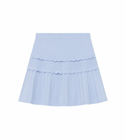 Head Golf Eyelet Knit Skirt - DUSTY BLUE